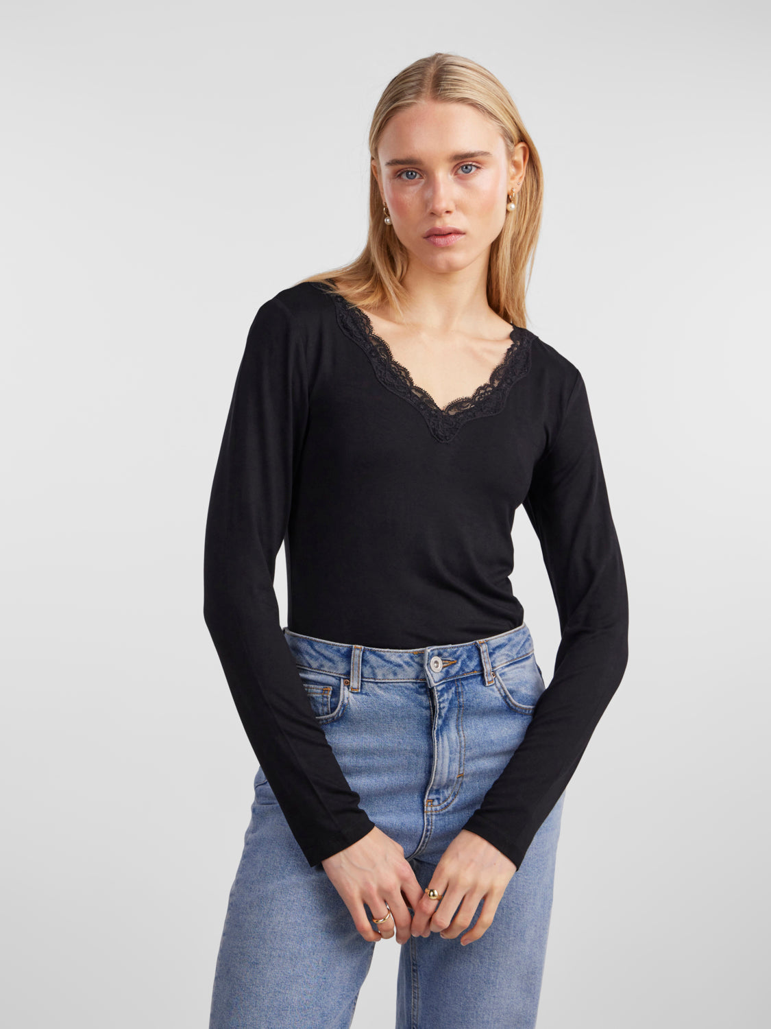 PCBARBERA T-Shirts & Tops - Black